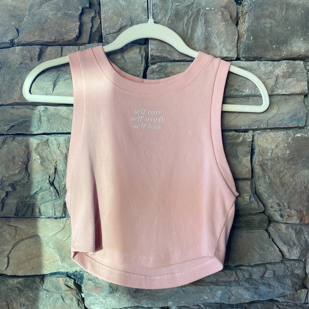 dusty pink forever 21 tank top
